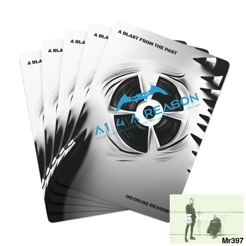 A blast from the past A1 4 A Reason 2 second Reason Ltd Edition Custom Poker Cards 2.47’’ x 3.47’’ / White / Semi