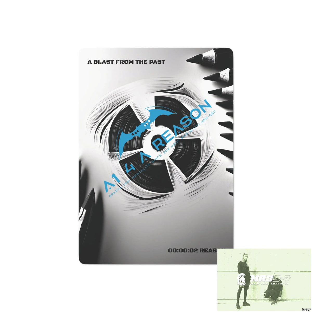 A blast from the past A1 4 A Reason 2 second Reason Ltd Edition Custom Poker Cards 2.47’’ x 3.47’’ / White / Semi
