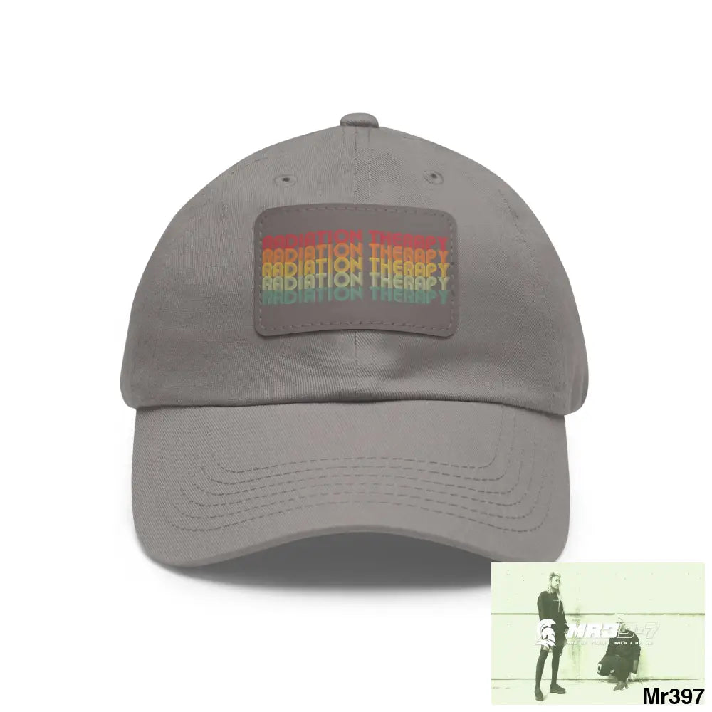 A blast from the past Dahab 2014 - UK 2022-23 Dad Hat with Leather Patch (Rectangle) Grey / Grey patch / Rectangle