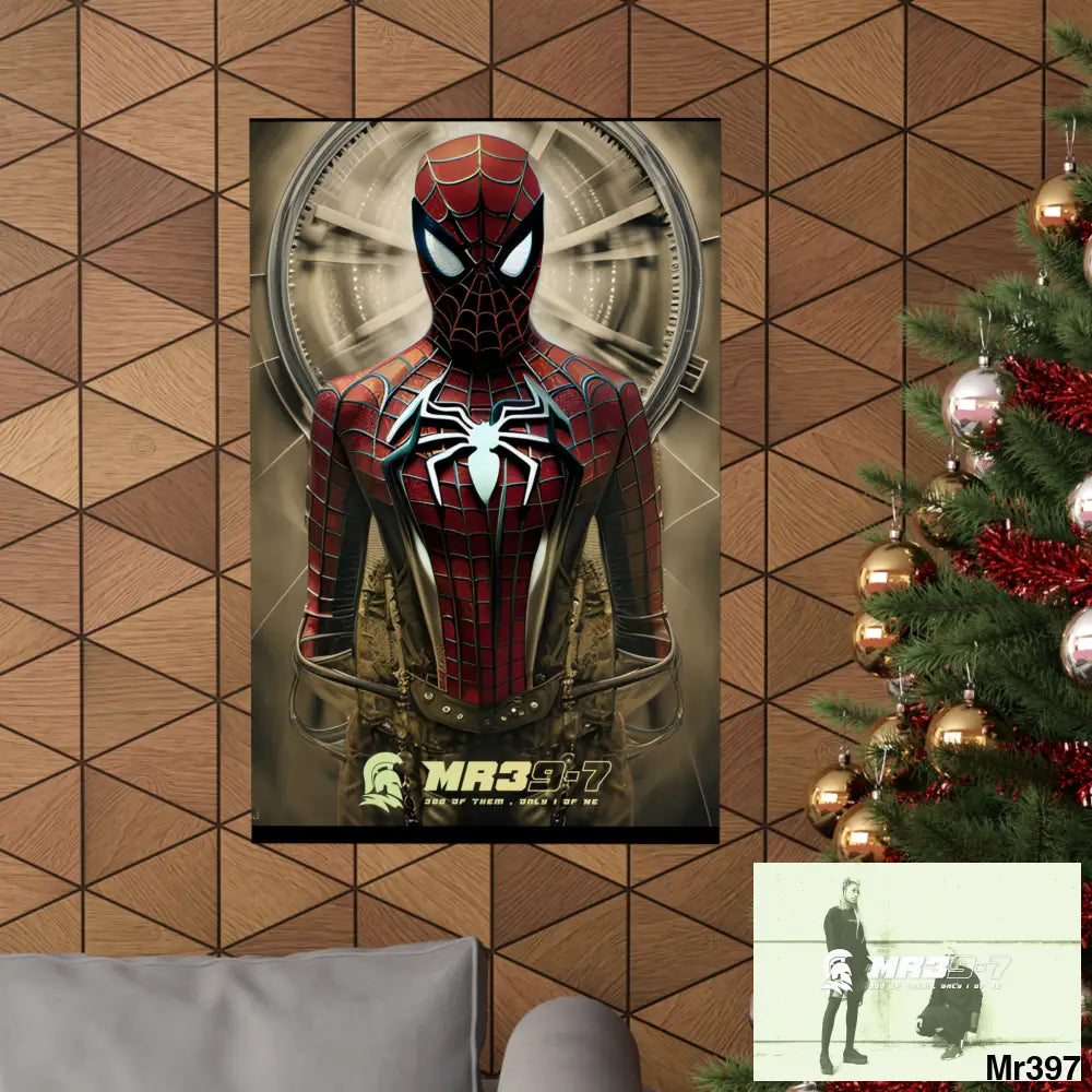 A MR39-7 Steampunk SpiderMan Graphic Matte Vertical Posters Poster