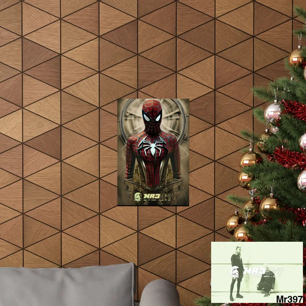 A MR39-7 Steampunk SpiderMan Graphic Matte Vertical Posters Poster