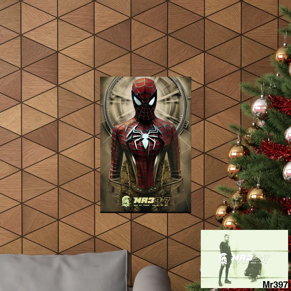 A MR39-7 Steampunk SpiderMan Graphic Matte Vertical Posters Poster