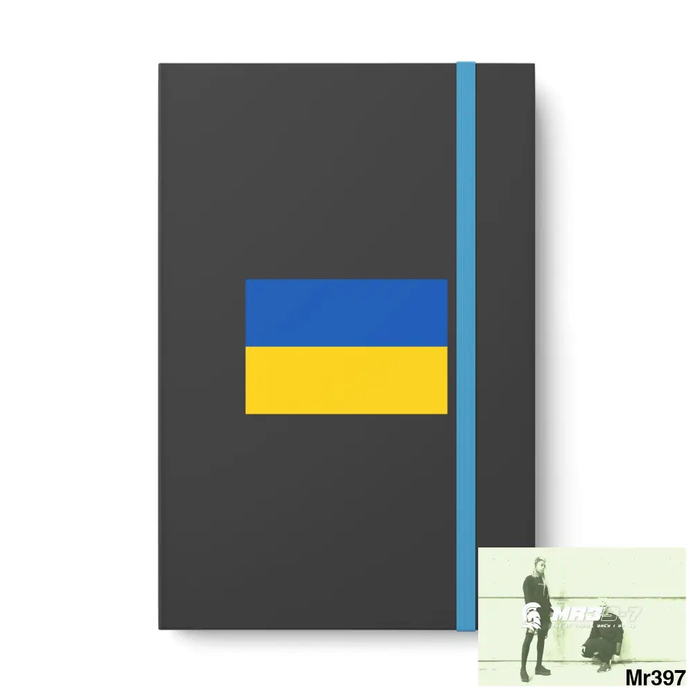 A Ukraine Color Contrast Notebook - Ruled 5.5’’ x 8.25’’ / Blue / Ruled line Paper products