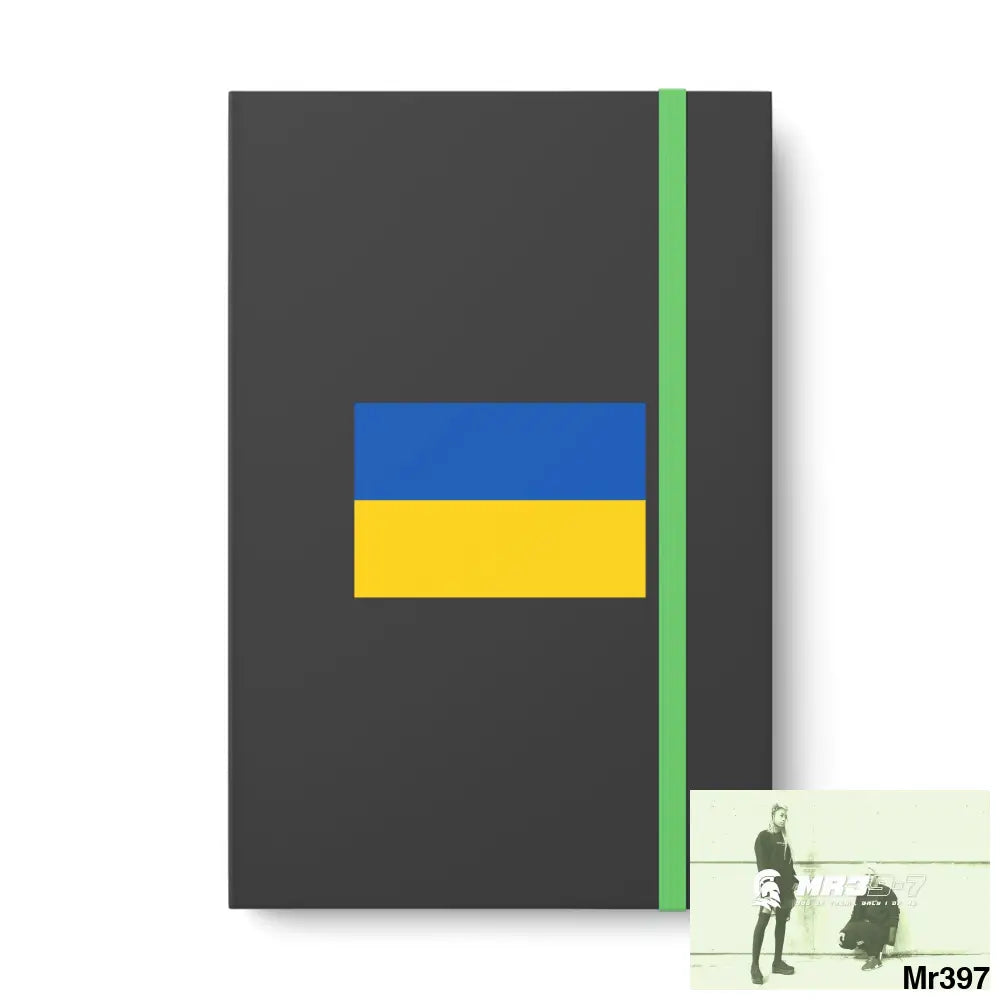 A Ukraine Color Contrast Notebook - Ruled 5.5’’ x 8.25’’ / Lime / Ruled line Paper products