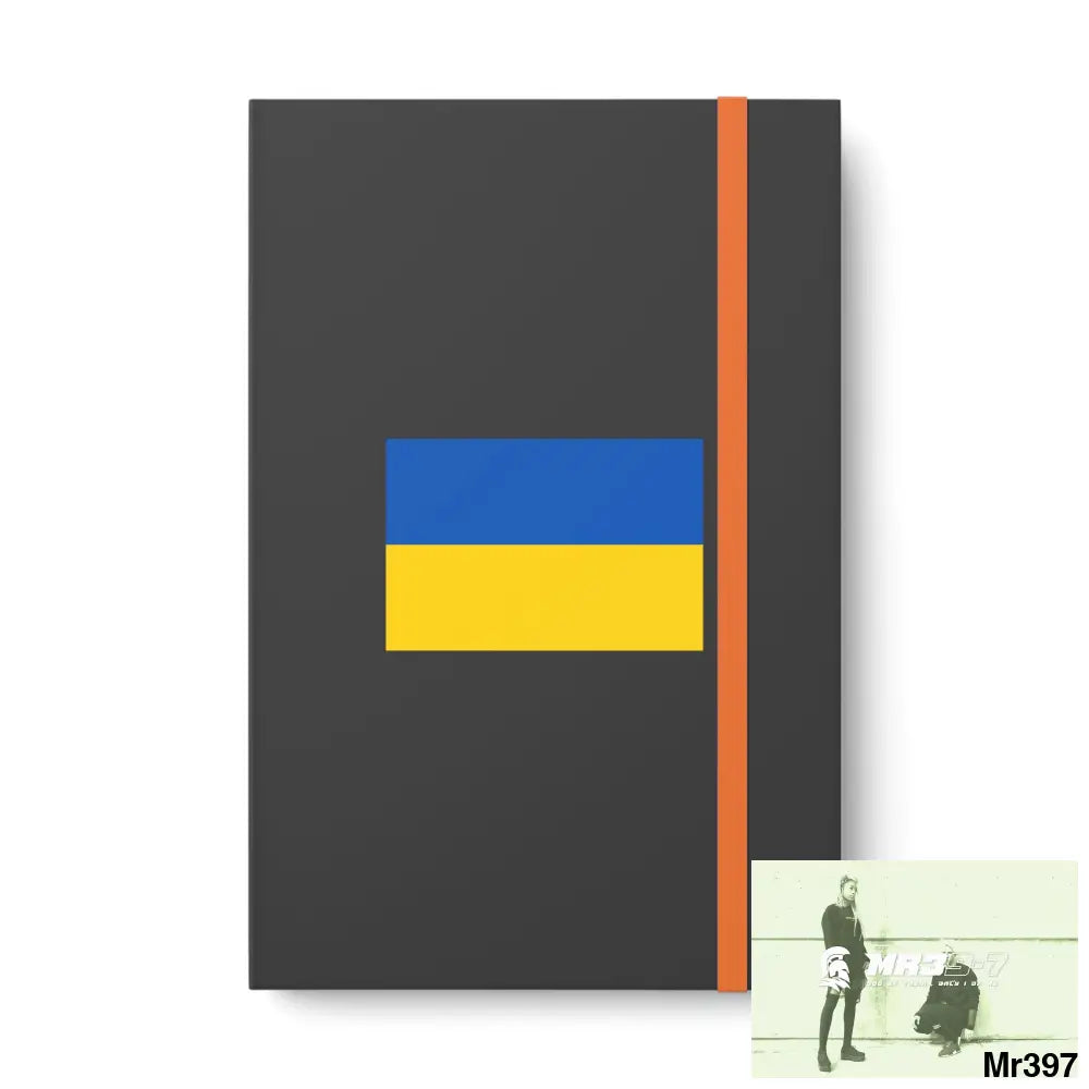 A Ukraine Color Contrast Notebook - Ruled 5.5’’ x 8.25’’ / Orange / Ruled line Paper products