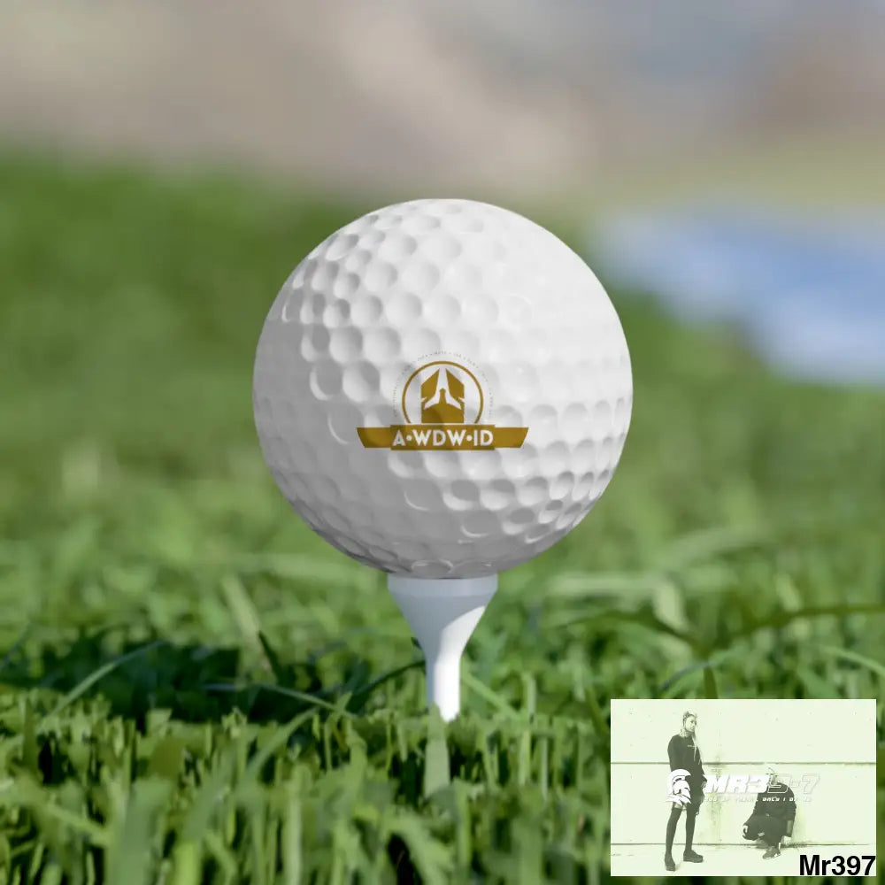 A.WDW.ID Custom Golf Balls Set Premium 6-Pack with Unique Design Ideal for Golf Lovers Personalized Gift for Golfers