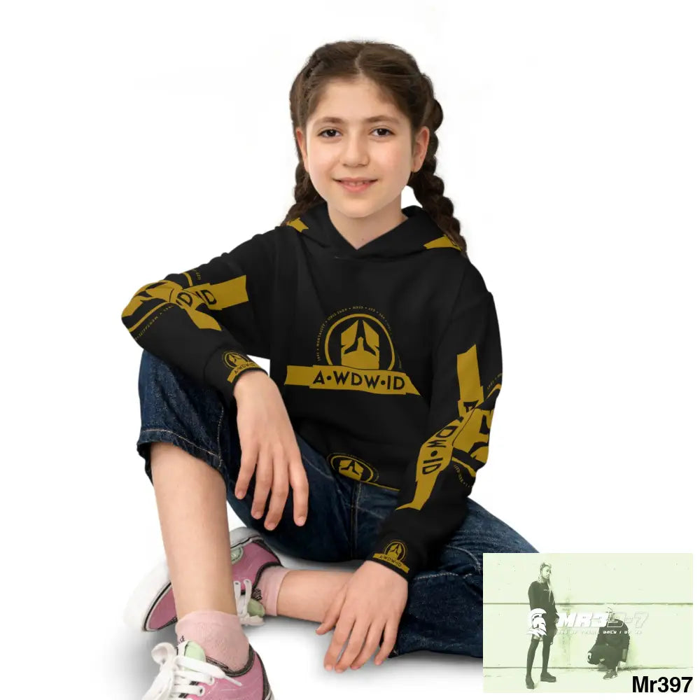 A.WDW.(ID-RSF) with Tactical inside hood A1 Who dares Wins Mentality -. Children’s Hoodie (AOP) All Over Prints