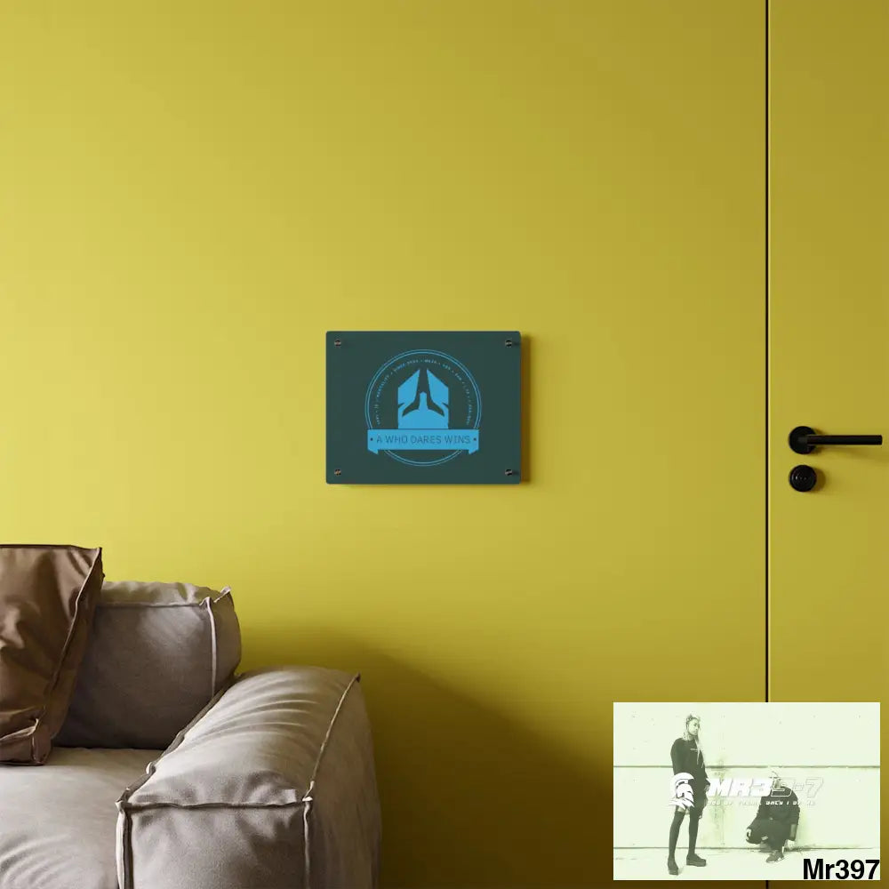 A Who Dares Wins Acrylic Wall Art Panels Home Decor