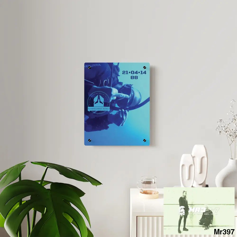 A Who Dares Wins Dahab Egypt The Blue Hole 2014 HRH Queen Elizabeth II Birthday 21/04/14 Acrylic Wall Art Panel Home