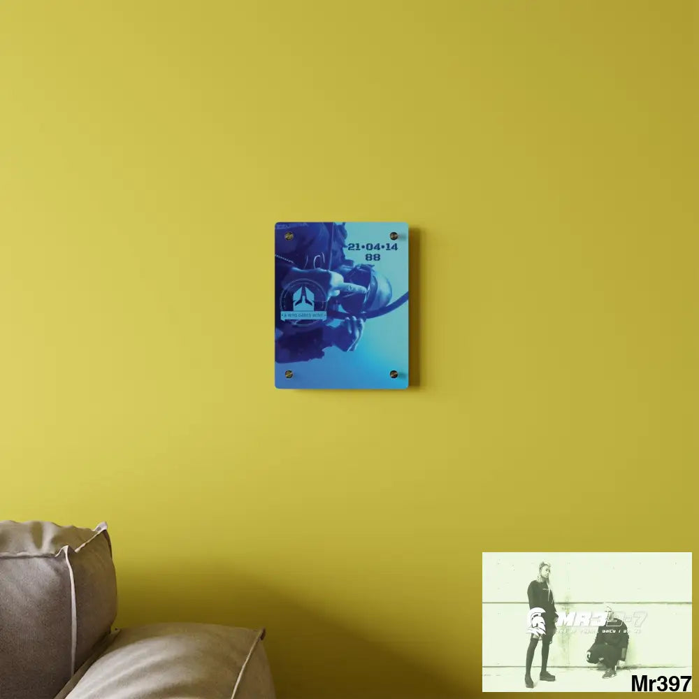 A Who Dares Wins Dahab Egypt The Blue Hole 2014 HRH Queen Elizabeth II Birthday 21/04/14 Acrylic Wall Art Panel 8″ x