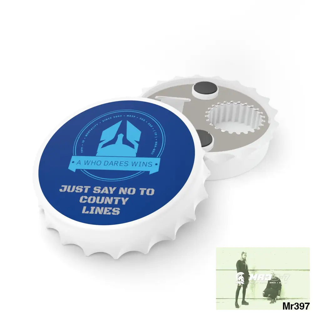 A Who Dares Wins Edition Just Say No To County Lines Bottle Opener One size / White Accessories