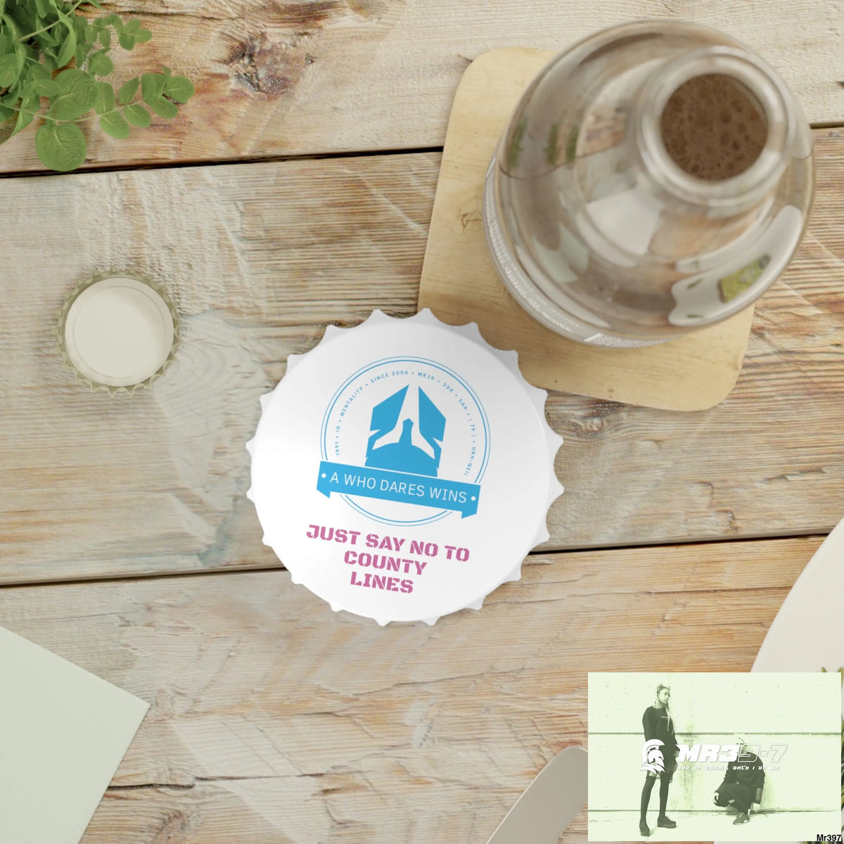 A Who Dares Wins Edition Just Say No To County Lines Bottle Opener One size / White Accessories