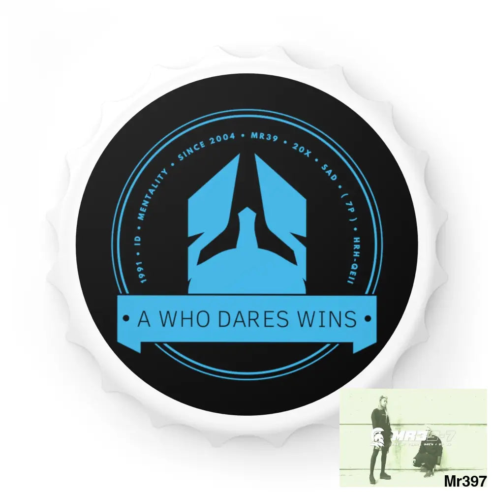 A Who Dares Wins Edition Magnetic Bottle Opener One size / White Accessories