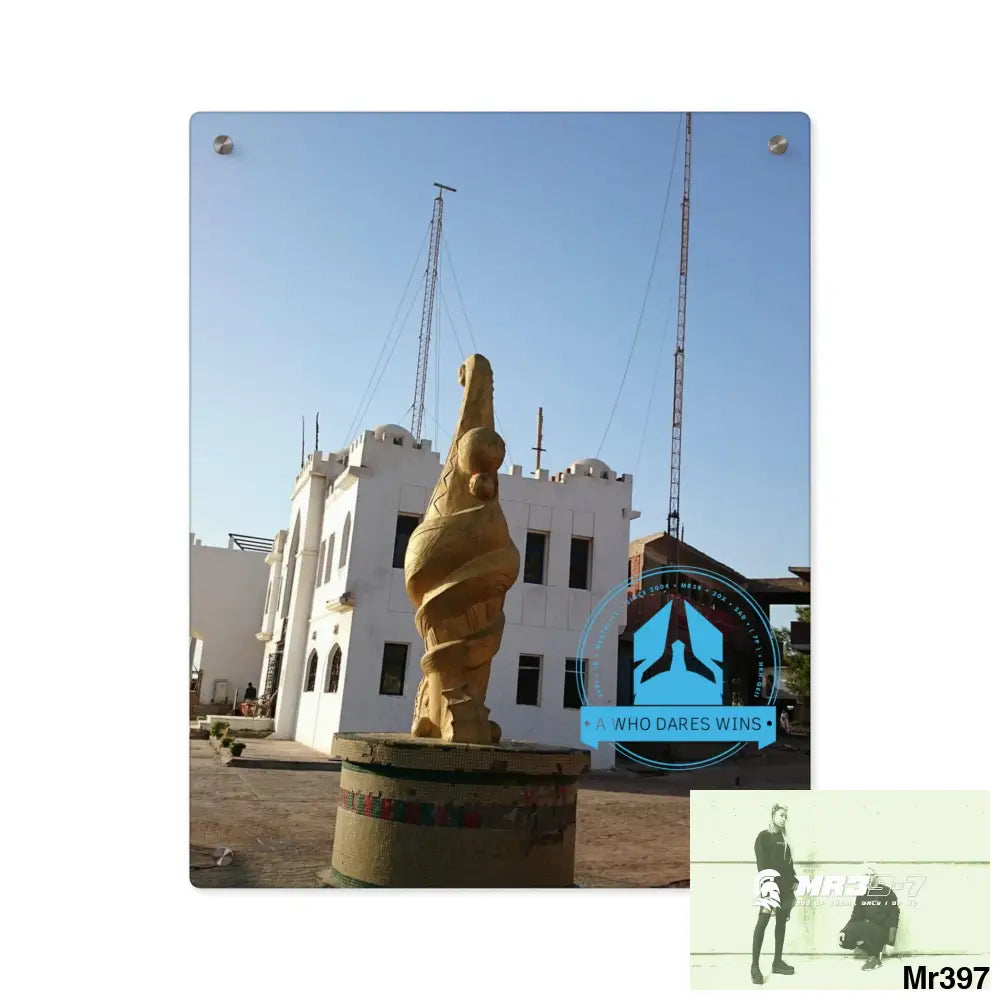 A Who Dares Wins Egypt Dahab 2014 Police Station tower Escape - Climb/Jump Acrylic Wall Art Panels 16″ x 20″ (Vertical)