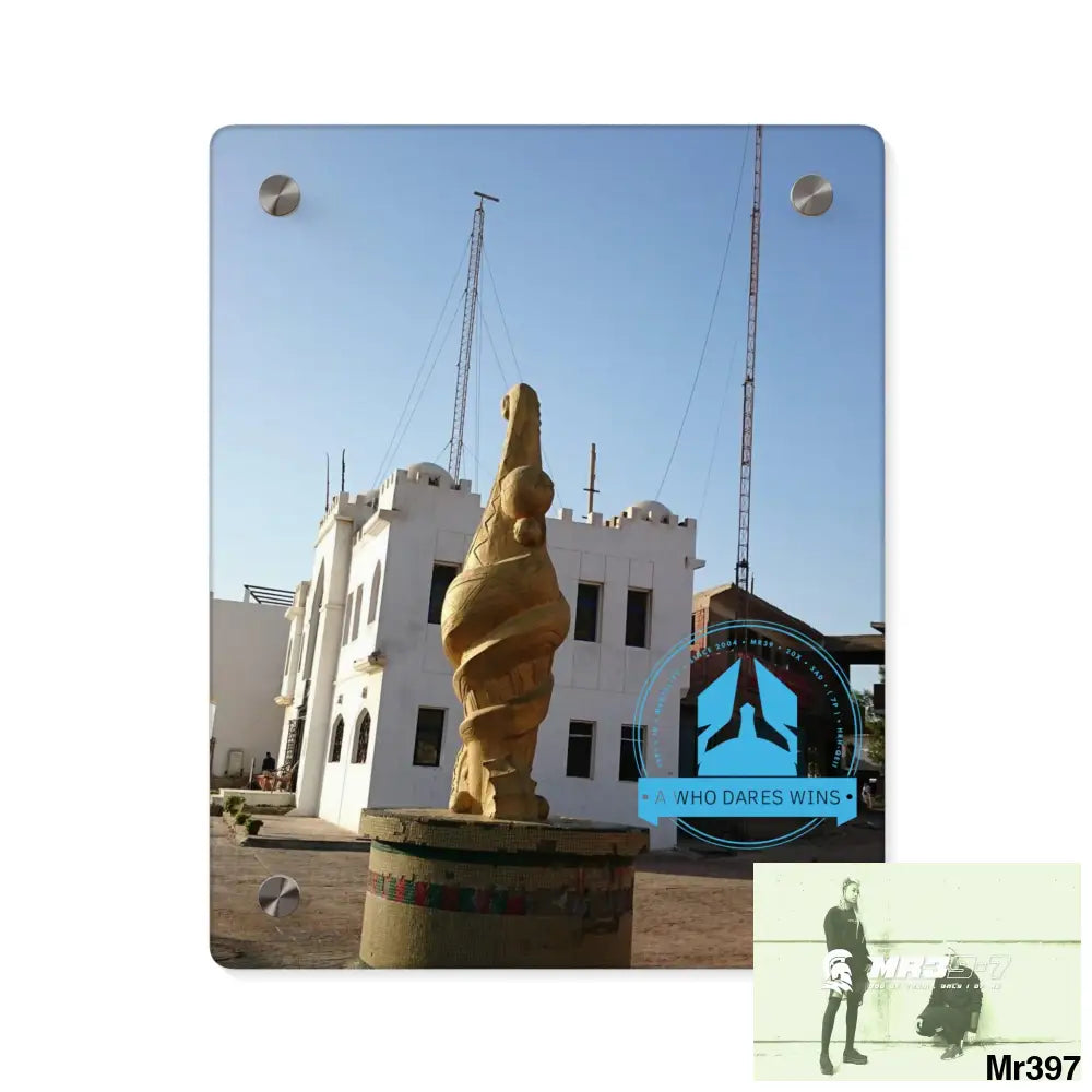 A Who Dares Wins Egypt Dahab 2014 Police Station tower Escape - Climb/Jump Acrylic Wall Art Panels 8″ x 10″ (Vertical)