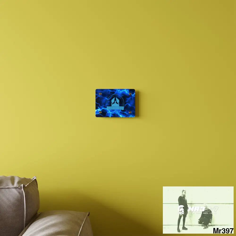 A Who Dares Wins Electric Blue Acrylic Wall Art Panels Home Decor