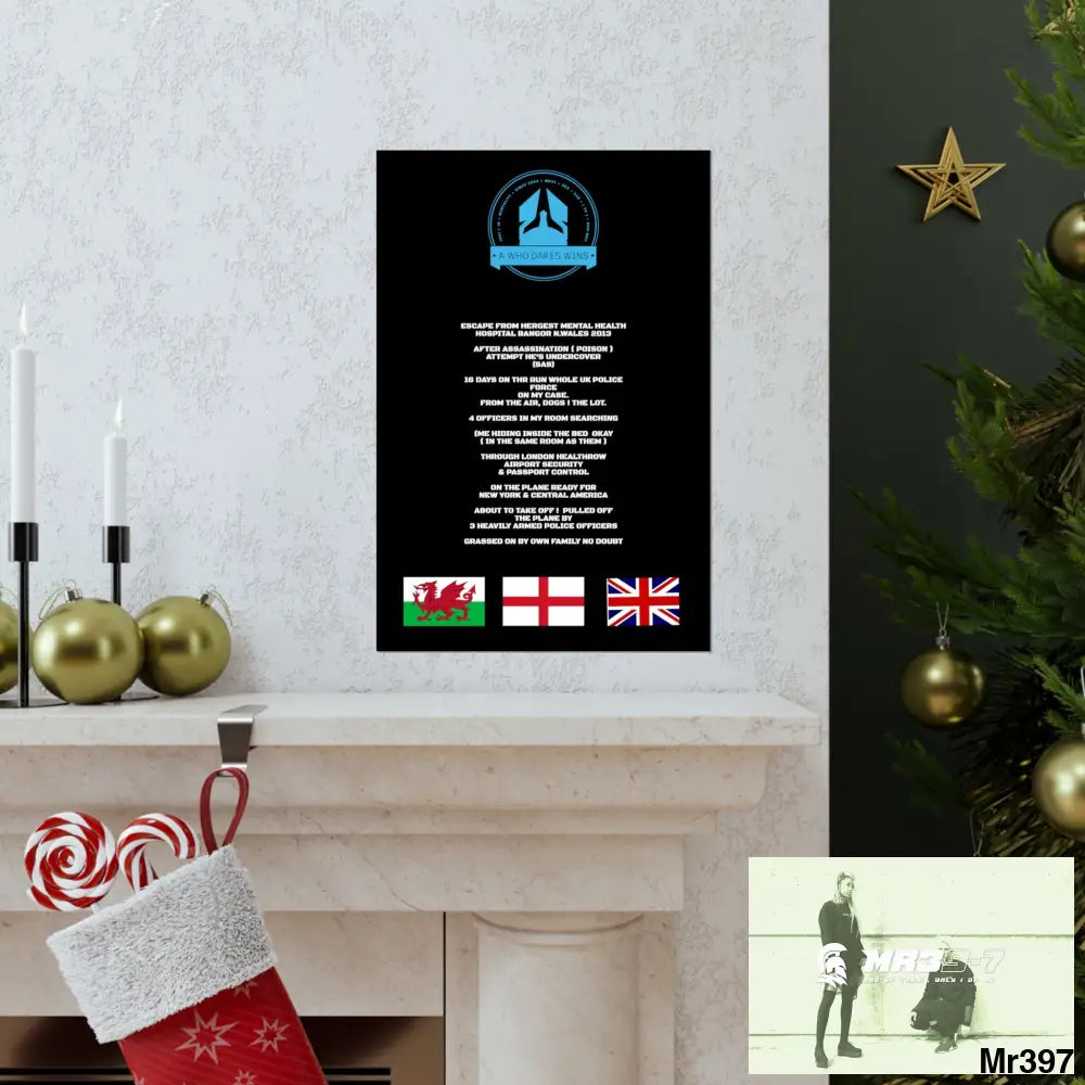 A Who Dares Wins Escape from Hergest MH Hospital 2013 Matte Vertical Posters Poster