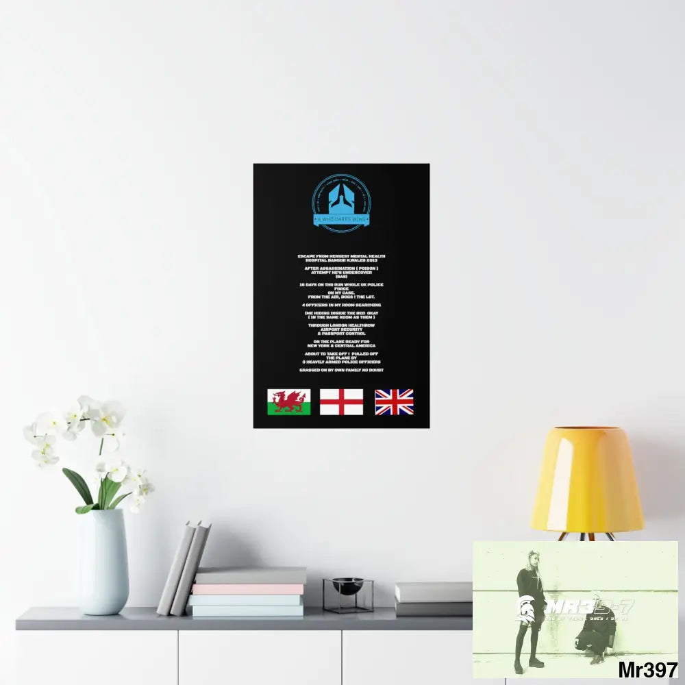 A Who Dares Wins Escape from Hergest MH Hospital 2013 Matte Vertical Posters Poster