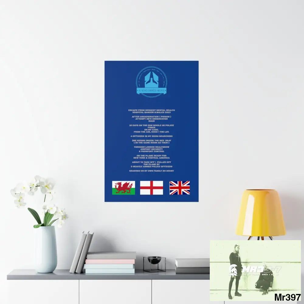 A Who Dares Wins Escape from Hergest MH Hospital 2013 Matte Vertical Posters Poster