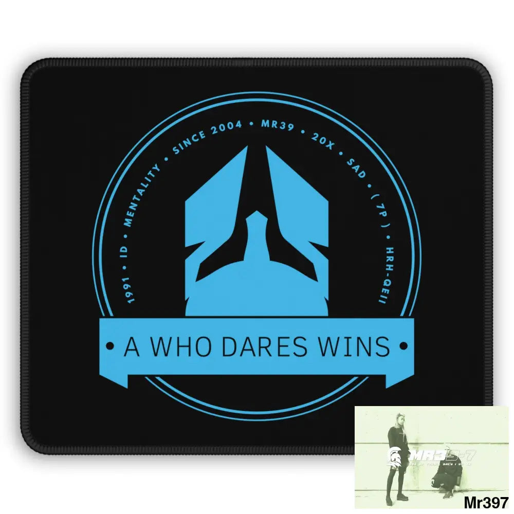 A Who Dares Wins Gaming Mouse Pad Rectangle / 9’’ × 7’’ Home Decor