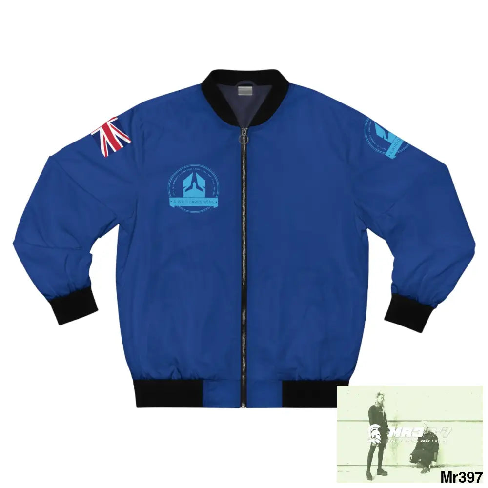 A Who Dares Wins GBR Gothic Skull with Wings and Roses Men’s Bomber Jacket (AOP) XS All Over Prints