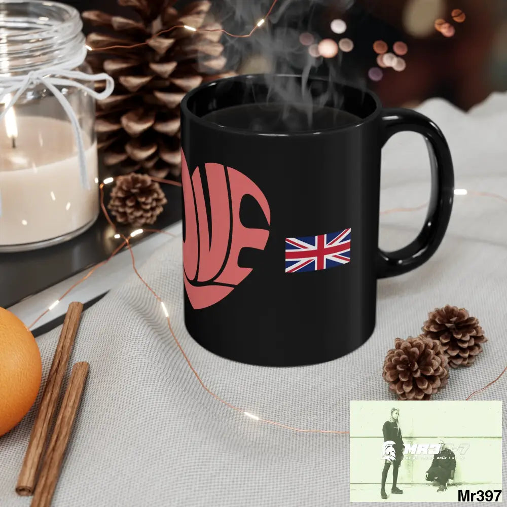 A Who Dares Wins GBR (ID RSF) Love 11oz Black Mug 11oz Mug