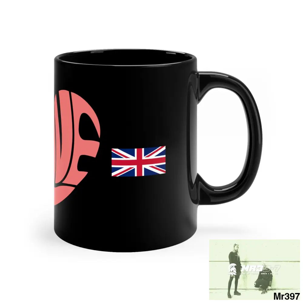 A Who Dares Wins GBR (ID RSF) Love 11oz Black Mug 11oz Mug