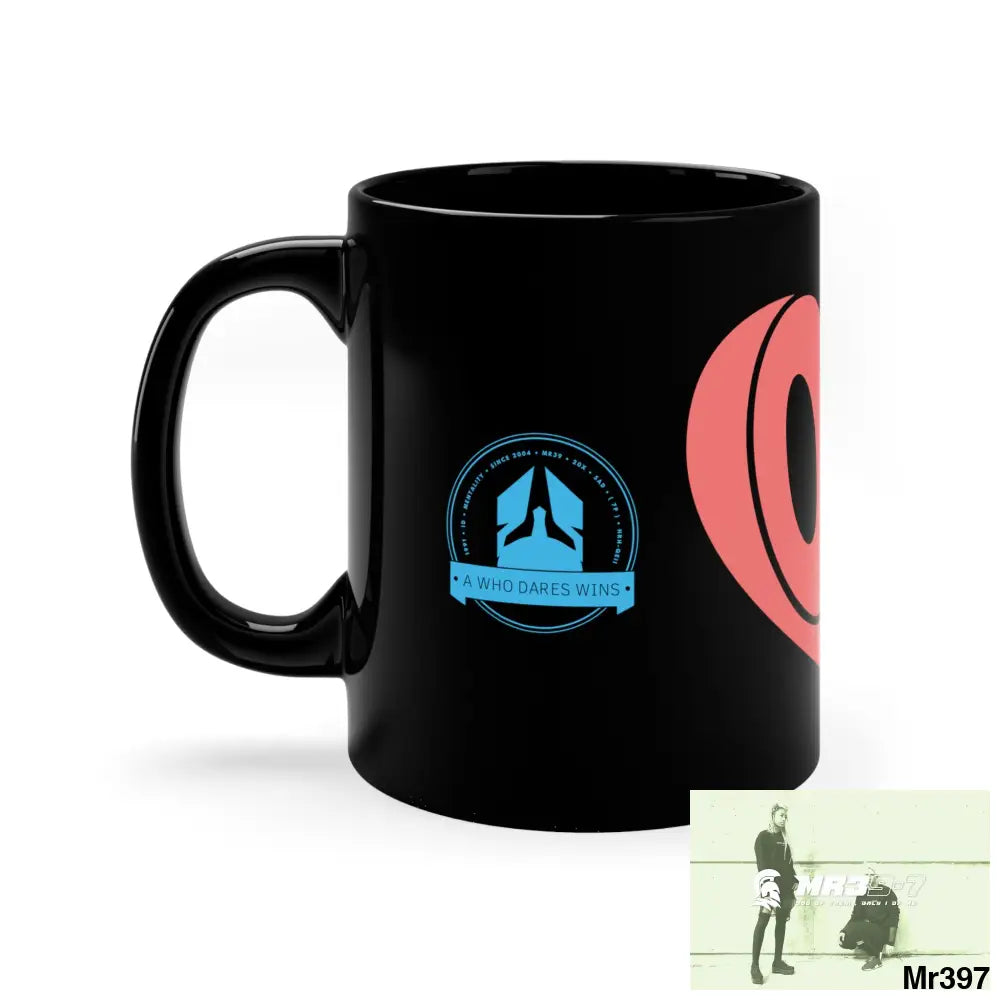 A Who Dares Wins GBR Love 11oz Black Mug 11oz Mug