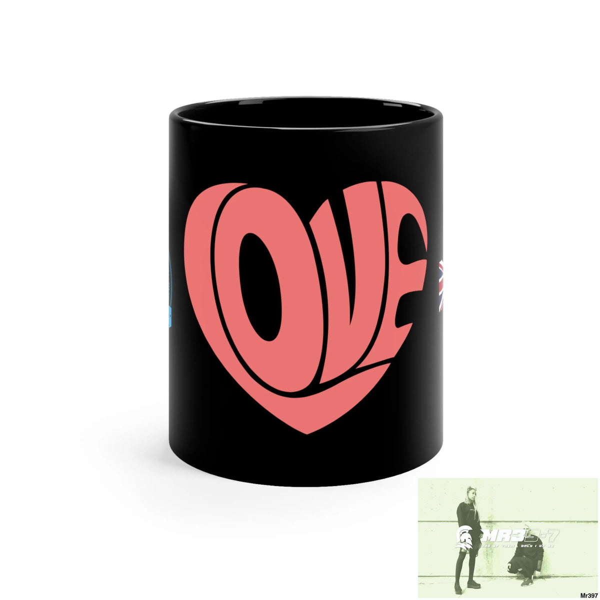 A Who Dares Wins GBR Love 11oz Black Mug 11oz Mug