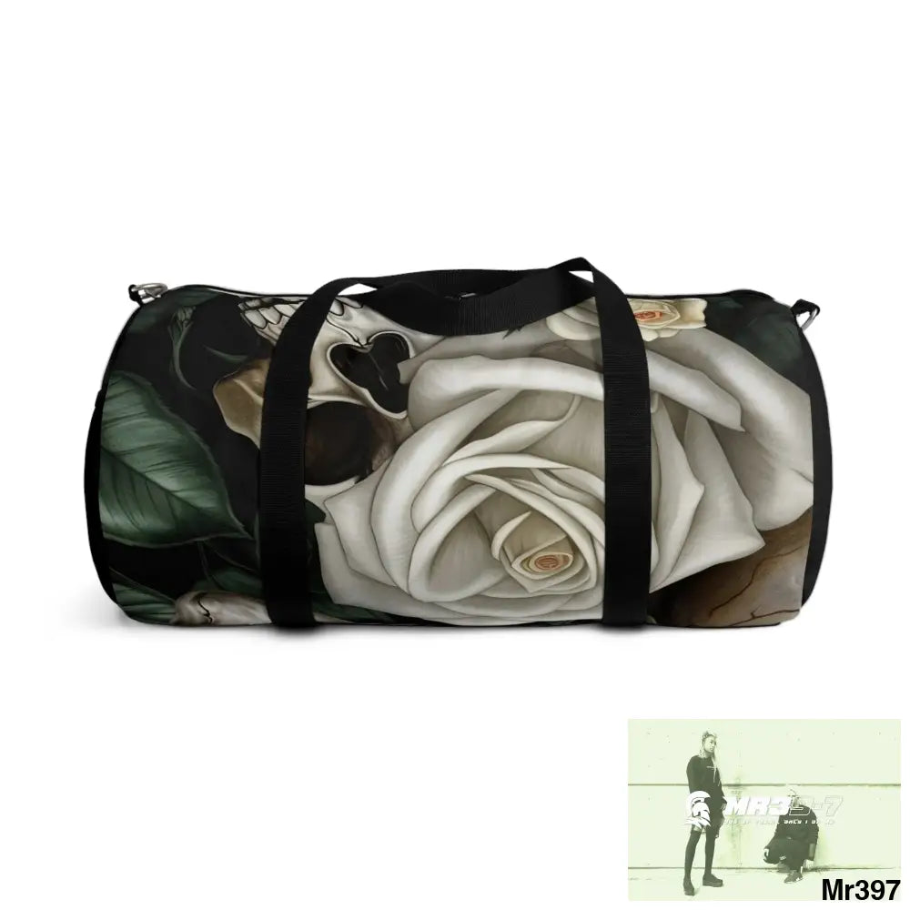 A Who Dares Wins Gothic Skulls & Roses Duffel Bag Bags