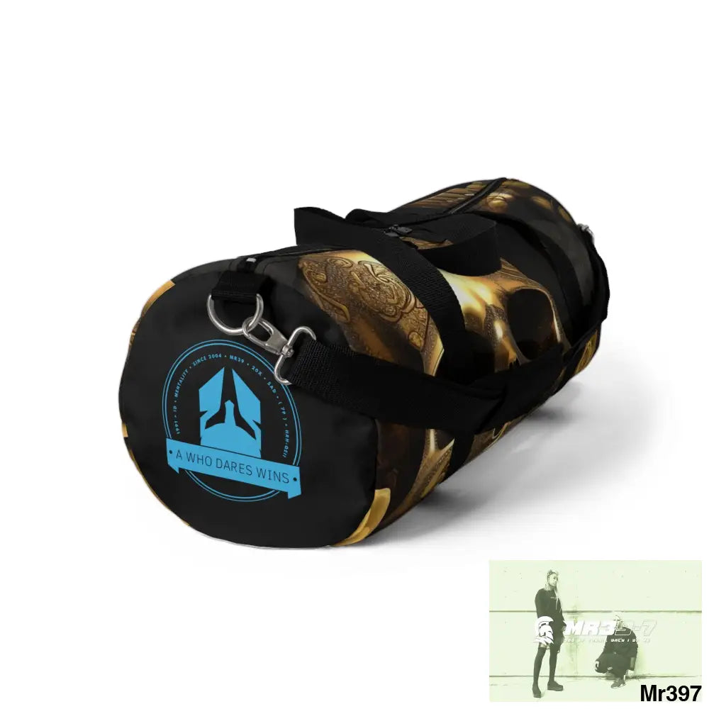 A Who Dares Wins gothic skulls & roses Duffel Bag Bags