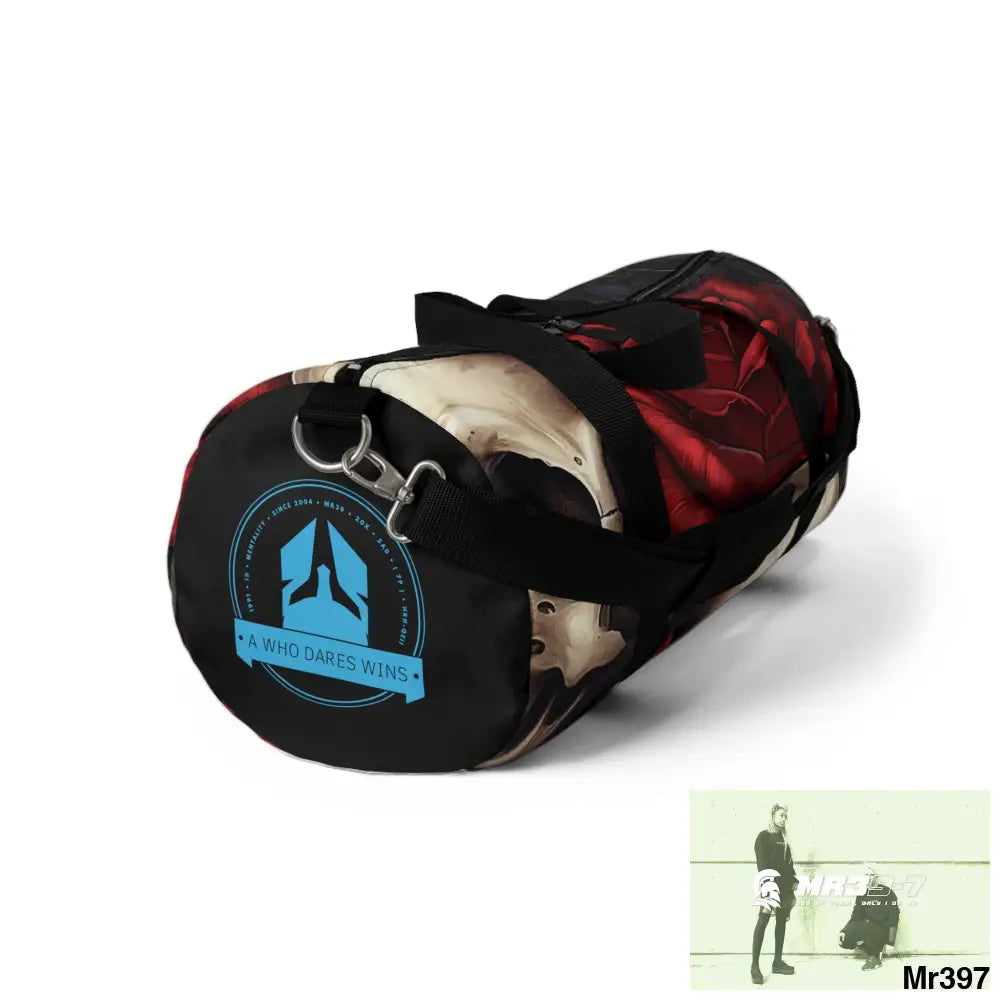 A Who Dares Wins Gothic Skulls & Roses Duffel Bag Bags