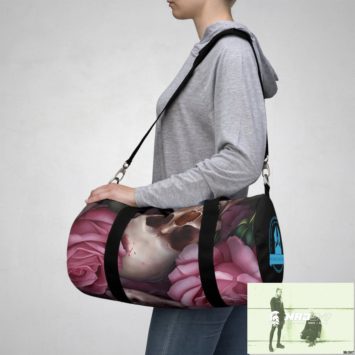 A Who Dares Wins Gothic Skulls & Roses Duffel Bag Bags