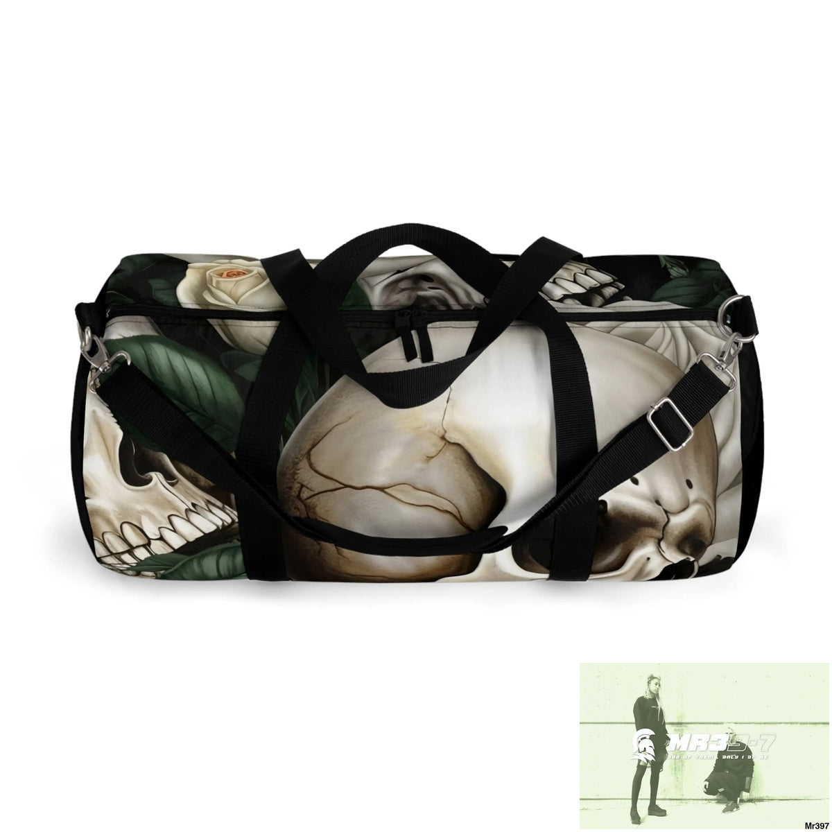 A Who Dares Wins Gothic Skulls & Roses Duffel Bag Bags