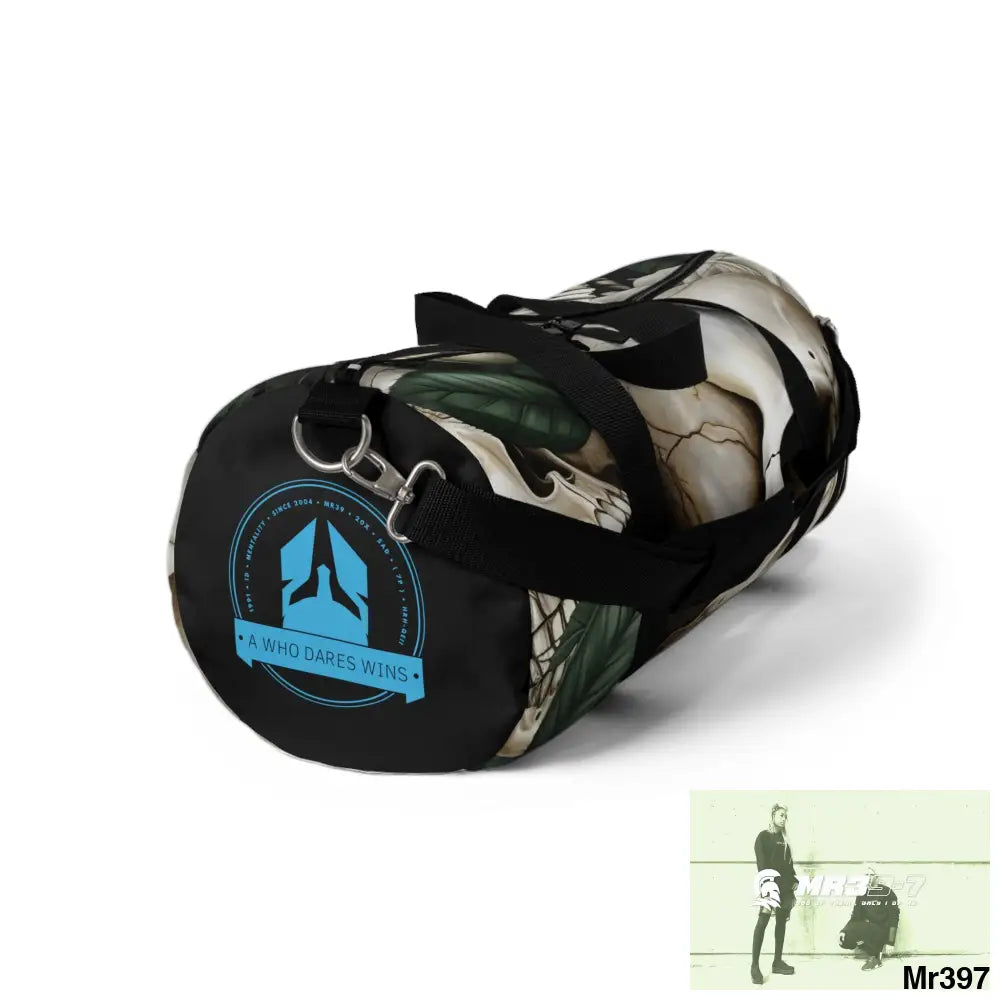 A Who Dares Wins Gothic Skulls & Roses Duffel Bag Bags