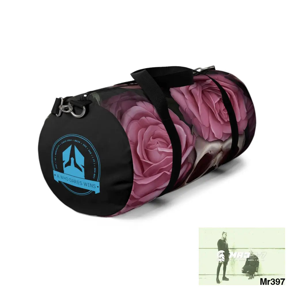 A Who Dares Wins Gothic Skulls & Roses Duffel Bag Bags