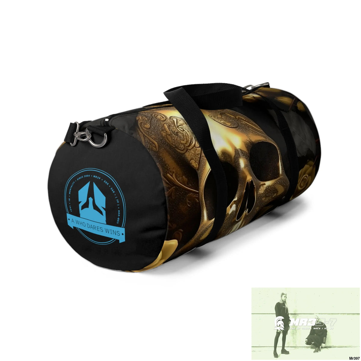 A Who Dares Wins gothic skulls & roses Duffel Bag Bags