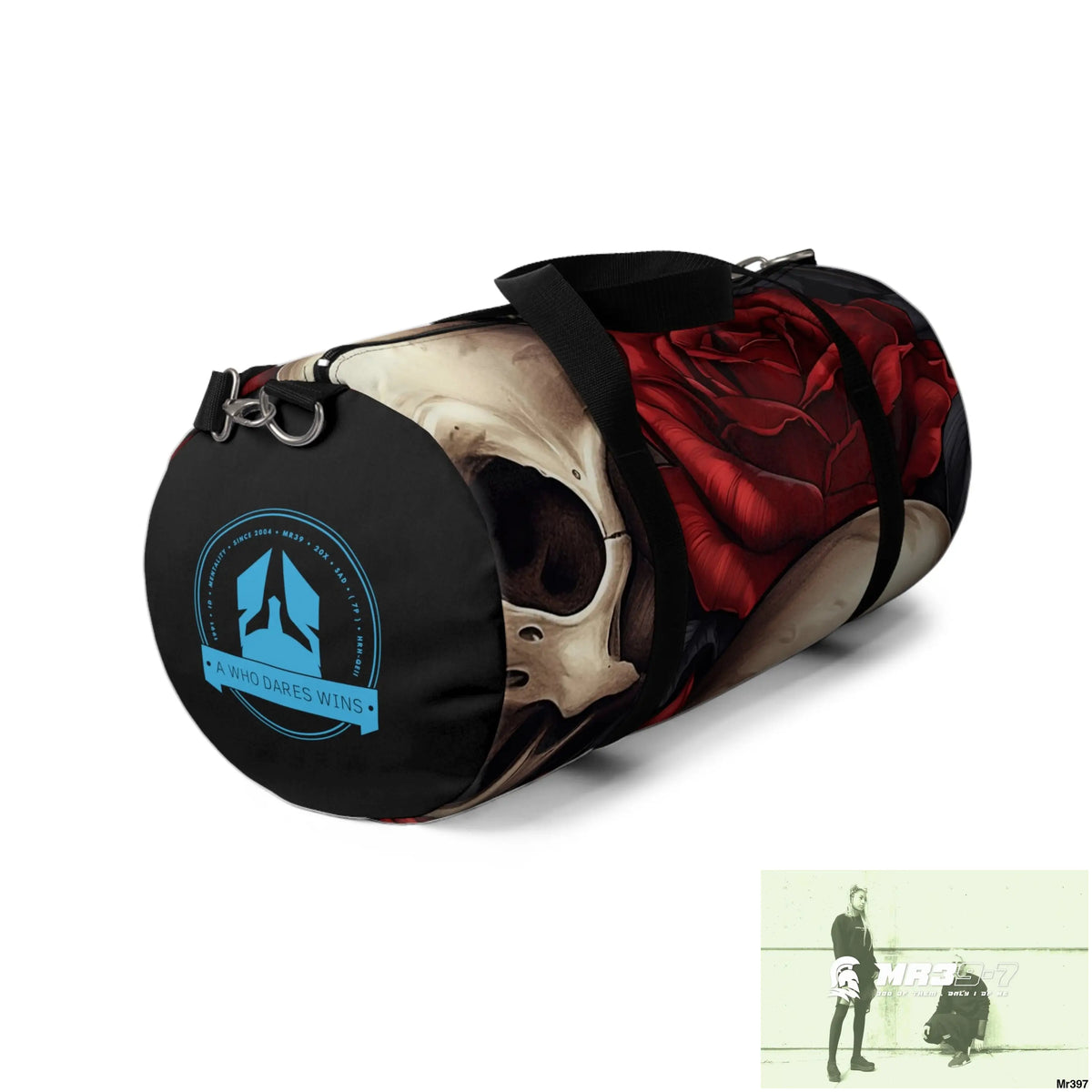 A Who Dares Wins Gothic Skulls & Roses Duffel Bag Bags