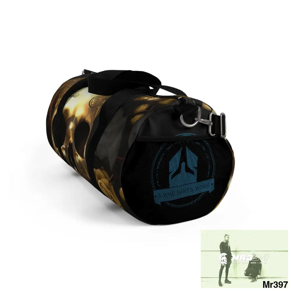 A Who Dares Wins gothic skulls & roses Duffel Bag Bags