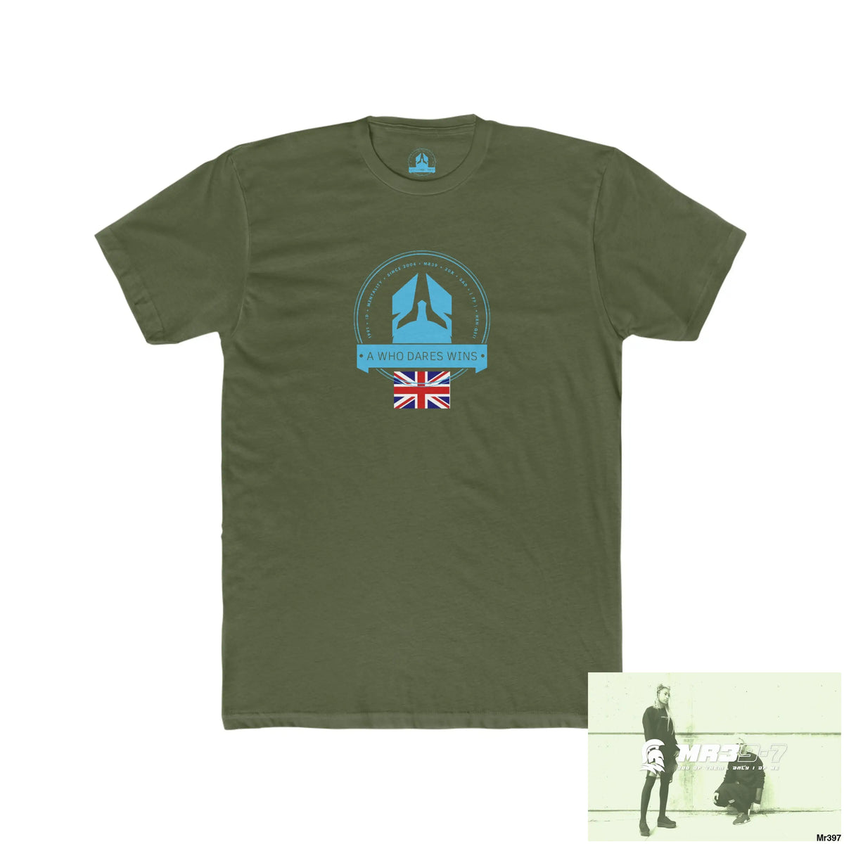 A Who Dares Wins I /We Own Predators Men’s Cotton Crew Tee Solid Military Green / XS T-Shirt