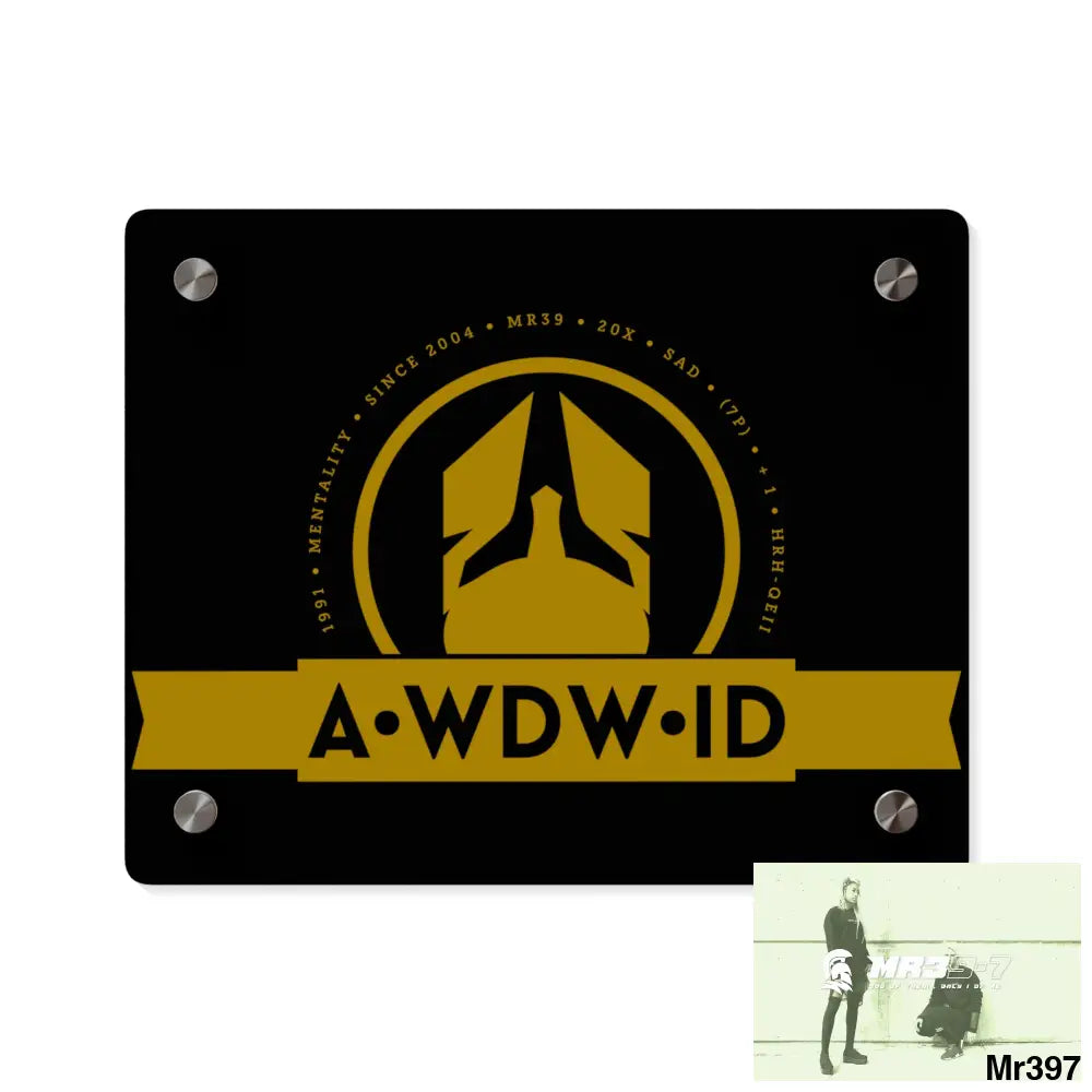 A Who Dares Wins ID Acrylic Wall Art Panels 10″ x 8″ (Horizontal) / 0.25’’ Home Decor