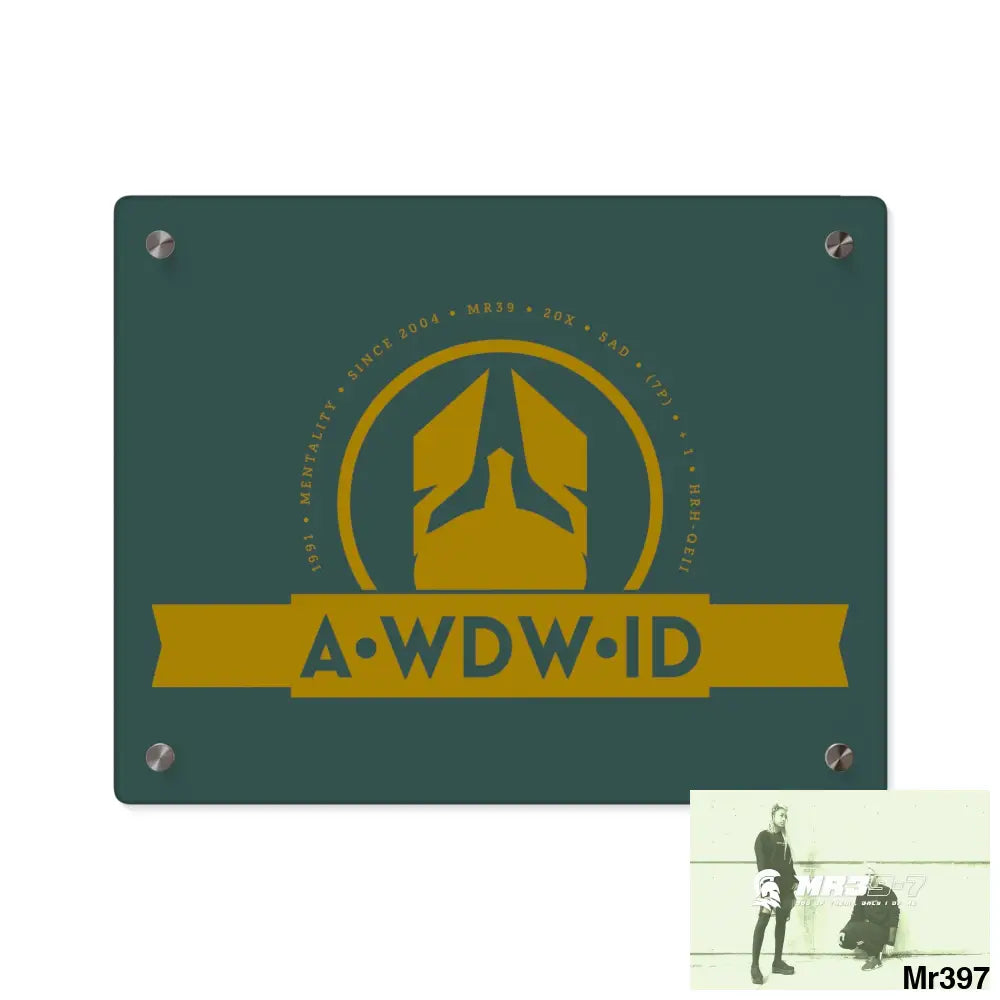 A Who Dares Wins ID Acrylic Wall Art Panels 14″ x 11″ (Horizontal) / 0.25’’ Home Decor