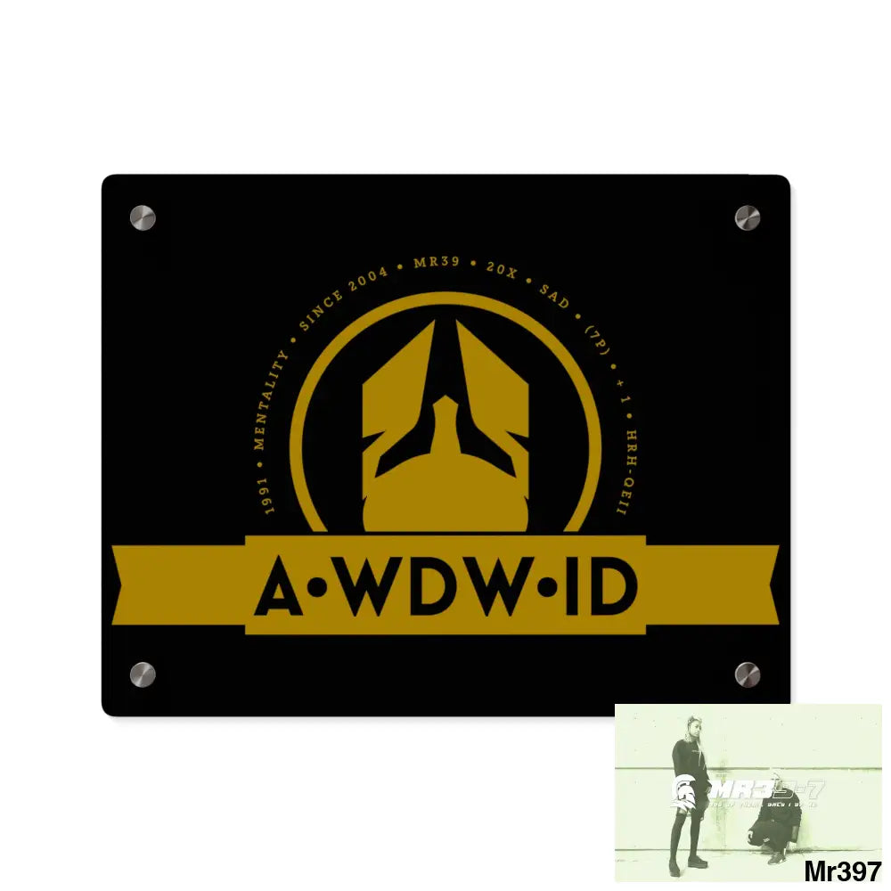 A Who Dares Wins ID Acrylic Wall Art Panels 14″ x 11″ (Horizontal) / 0.25’’ Home Decor