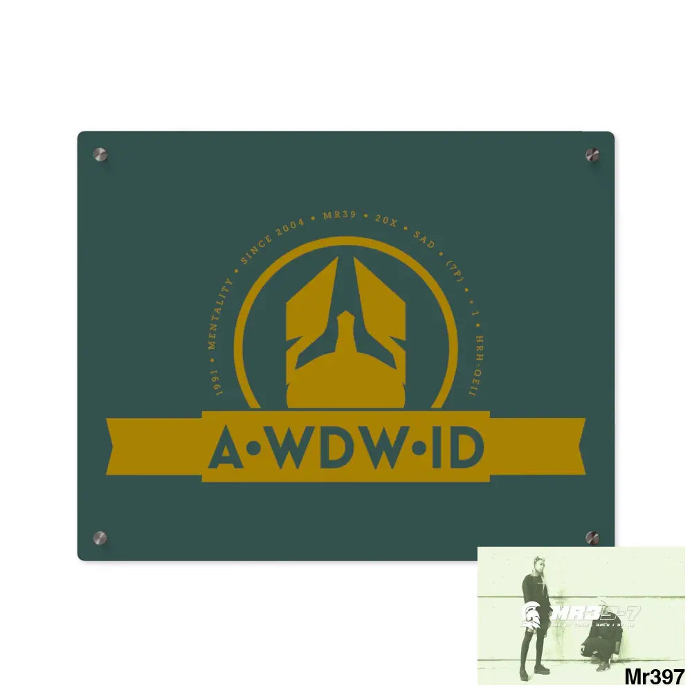 A Who Dares Wins ID Acrylic Wall Art Panels 20″ x 16″ (Horizontal) / 0.25’’ Home Decor