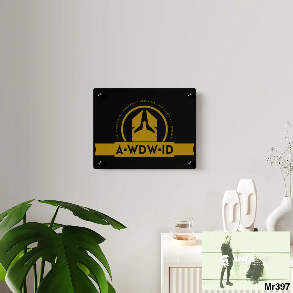 A Who Dares Wins ID Acrylic Wall Art Panels Home Decor