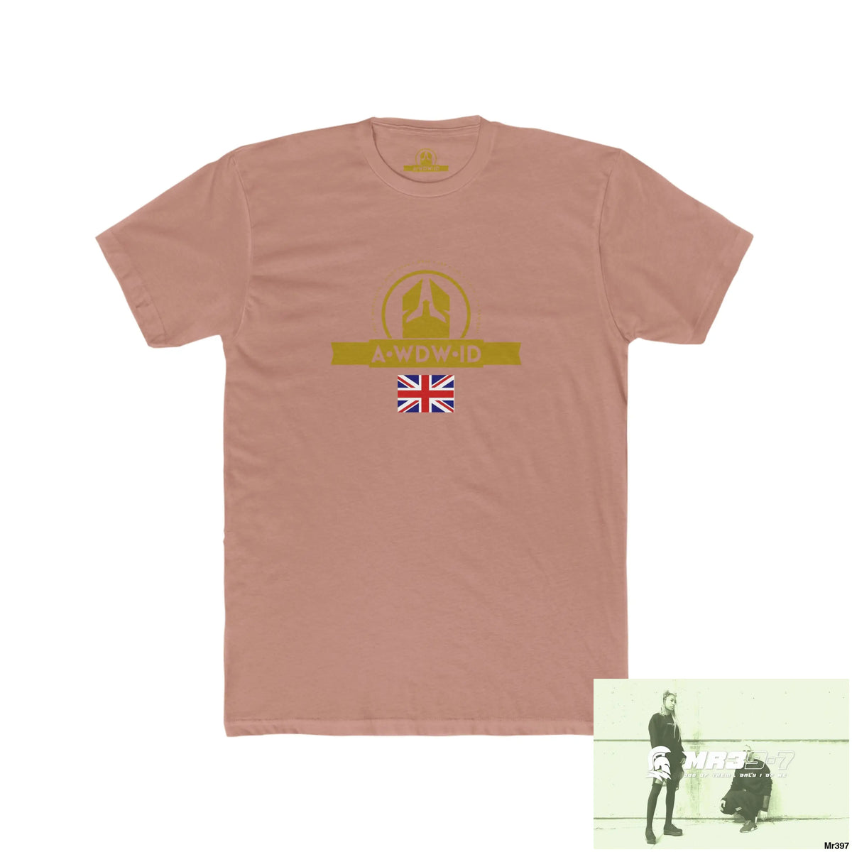 A Who Dares Wins (ID) Create your own Adventures & your dreams will follow Men’s Cotton Crew Tee Solid Desert Pink / S