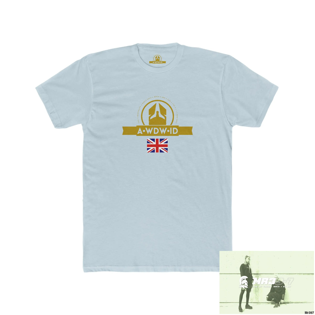 A Who Dares Wins (ID) Create your own Adventures & your dreams will follow Men’s Cotton Crew Tee Solid Light Blue / S