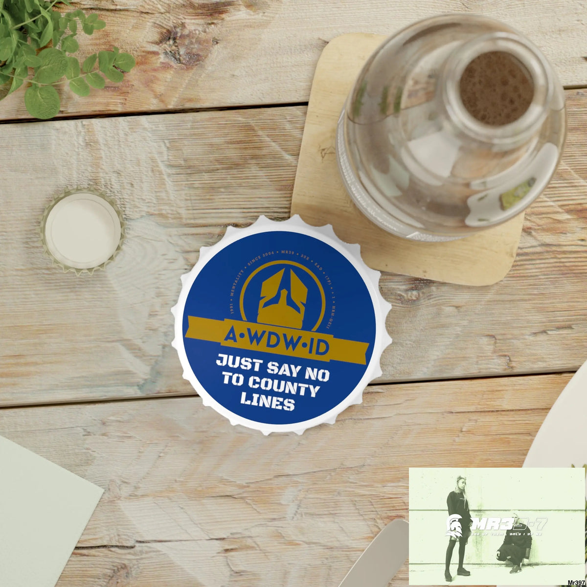 A Who Dares Wins ID Edition Just Say No To County Lines Bottle Opener One size / White Accessories