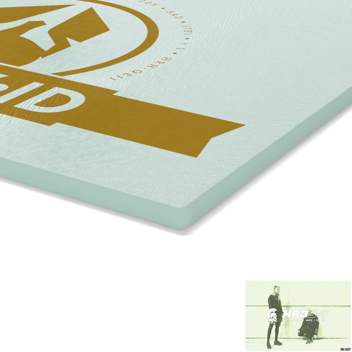 A Who Dares Wins ID Glass Cutting Board Home Decor