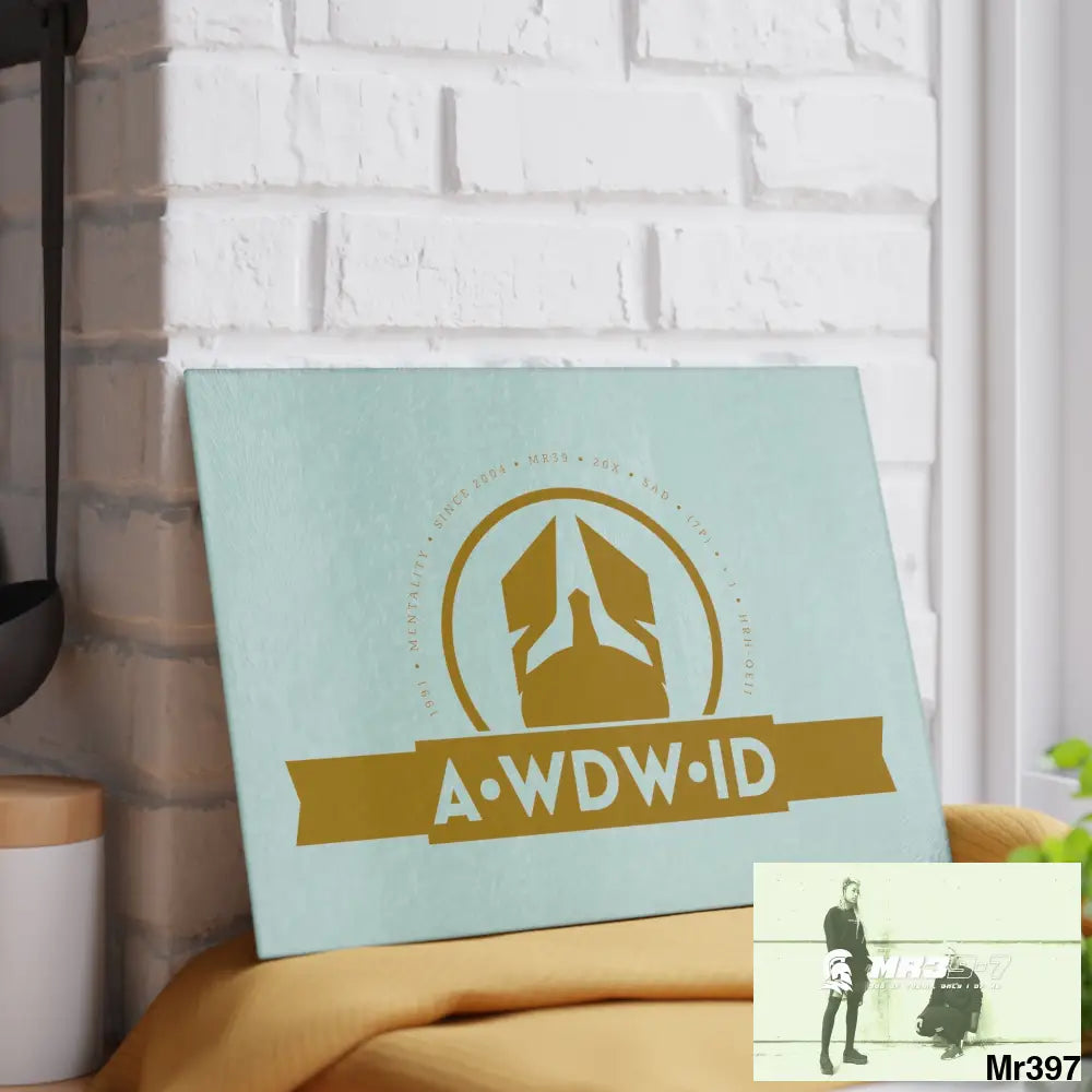 A Who Dares Wins ID Glass Cutting Board Home Decor